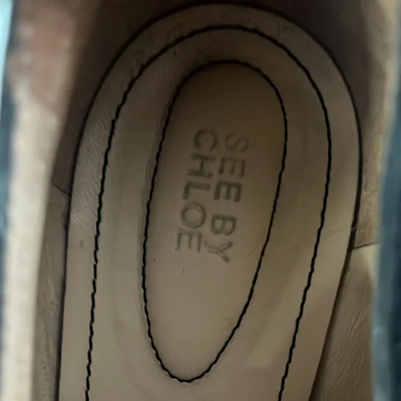 See by Chloe Black Lace Up Heels Pumps Sz 41 - Picture 12 of 14